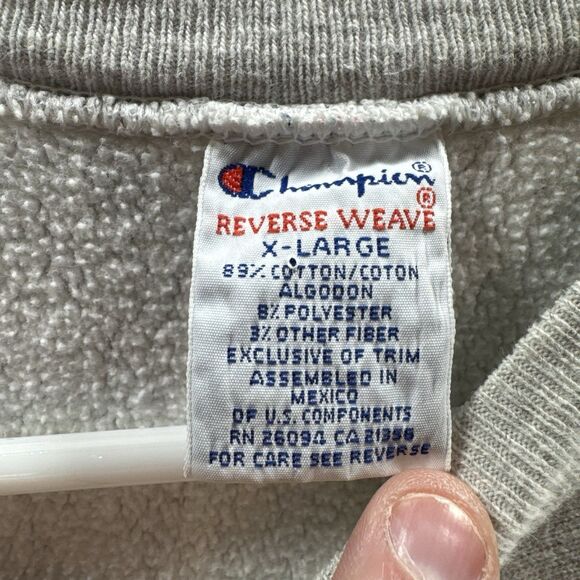 Vintage 90s Cleveland Browns Sweatshirt Mens Large Gray Champion‎ Reverse Weave - Picture 8 of 14